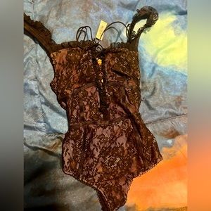 For Love & Lemon x Victoria’s Secret lace bodysuit